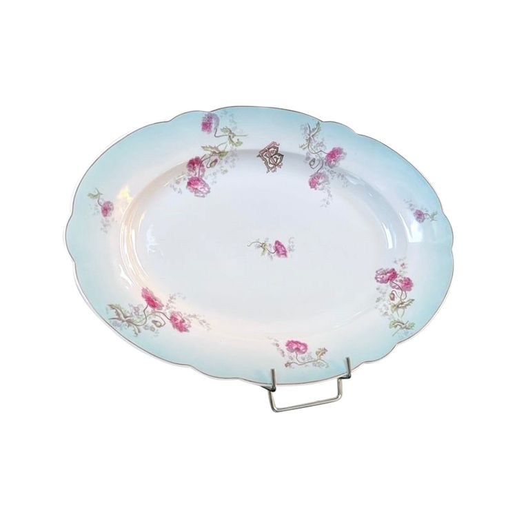 Porcelain Serving Dish - Initials TB
