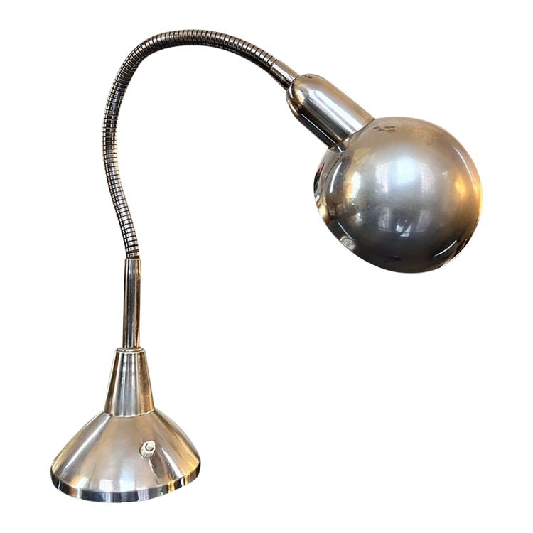 Lampada articolata Jumo in metallo cromato - Vintage
