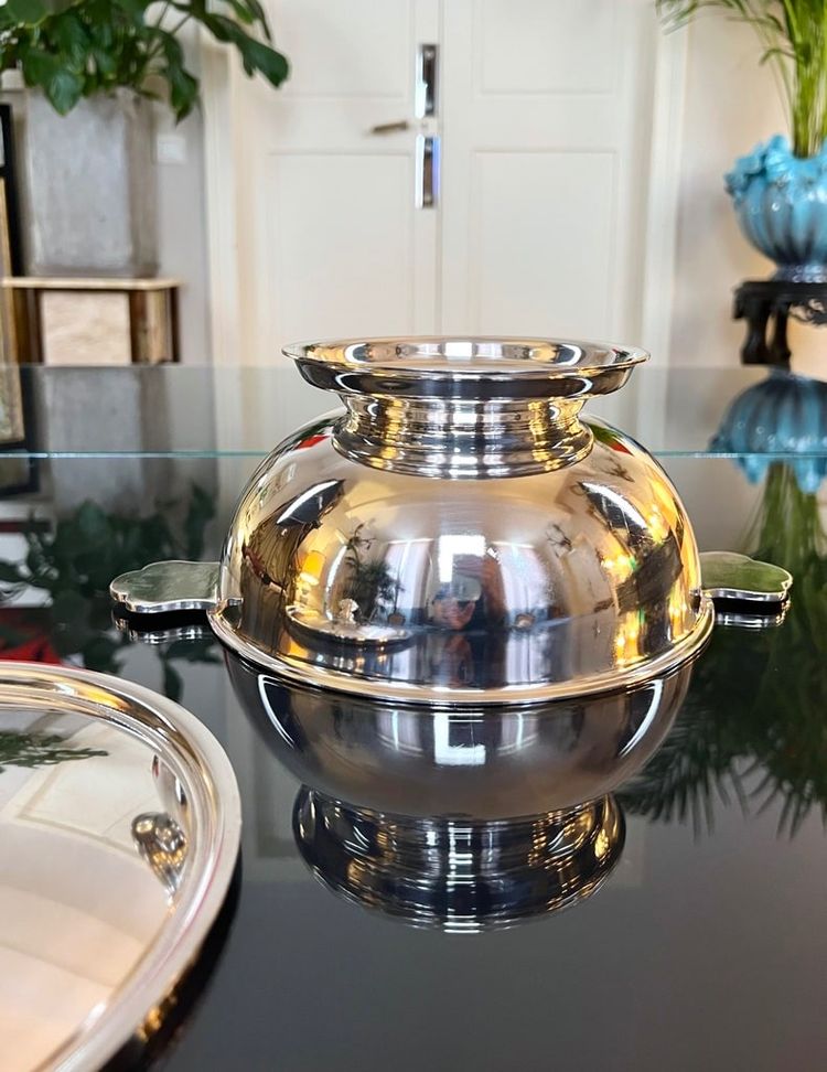 20th Century Art Deco Silver Plated Vegetable Dish