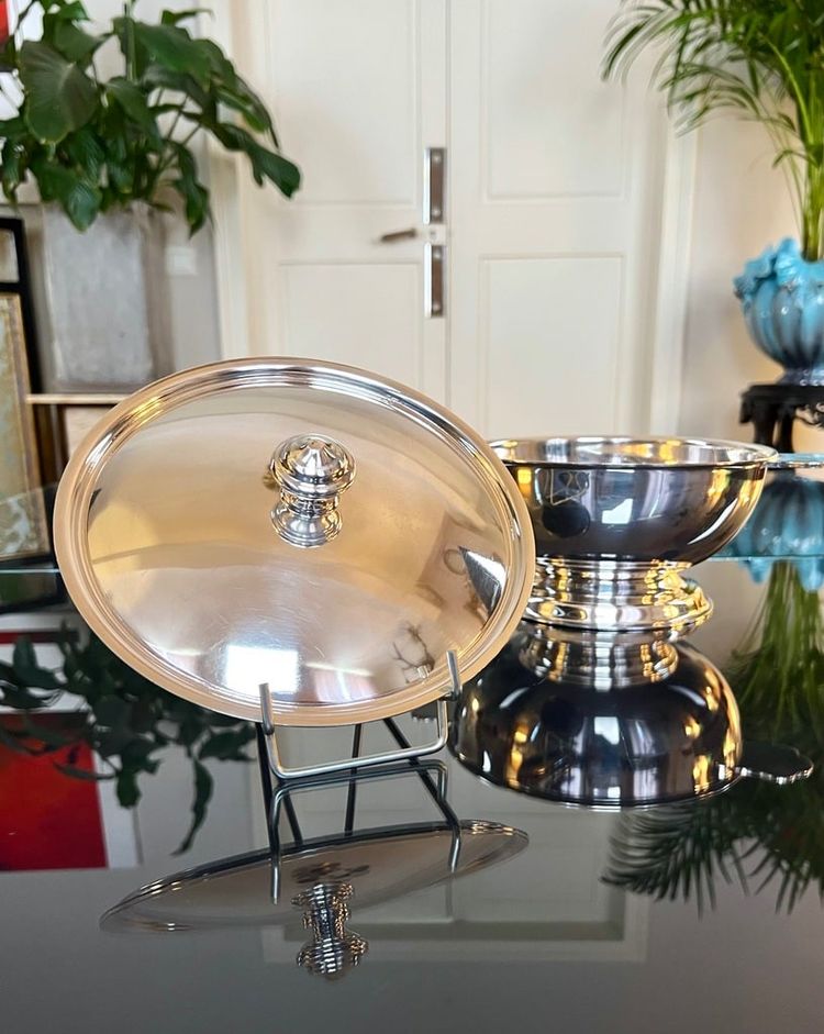 20th Century Art Deco Silver Plated Vegetable Dish