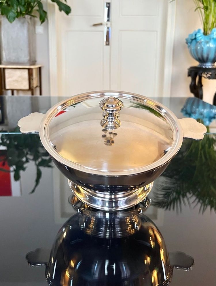 20th Century Art Deco Silver Plated Vegetable Dish