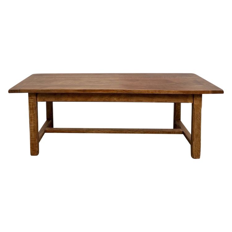 Large oak farm table with extensions
