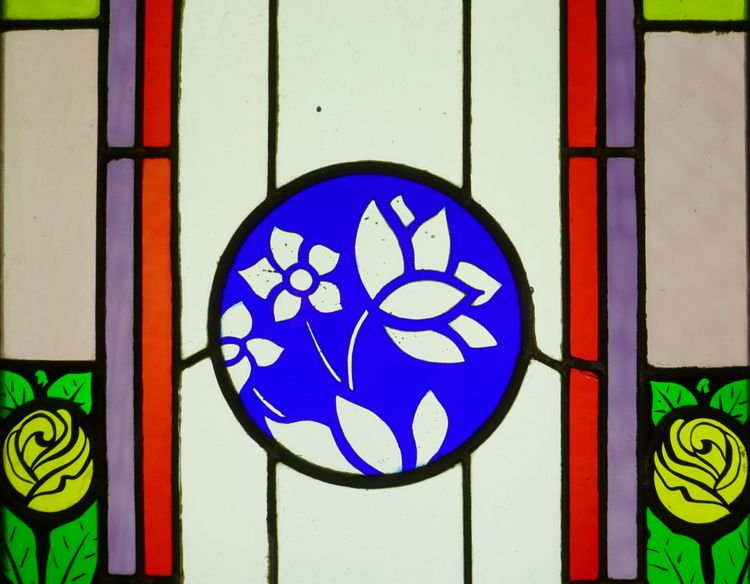 Stained glass - Stained glass - Composition with tulips