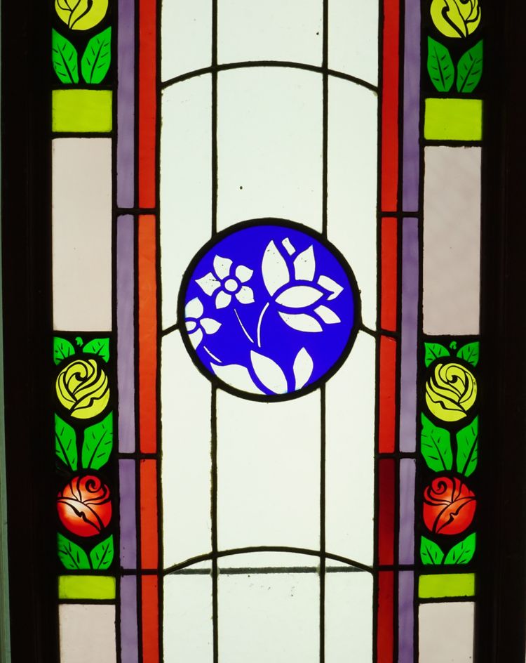Stained glass - Stained glass - Composition with tulips