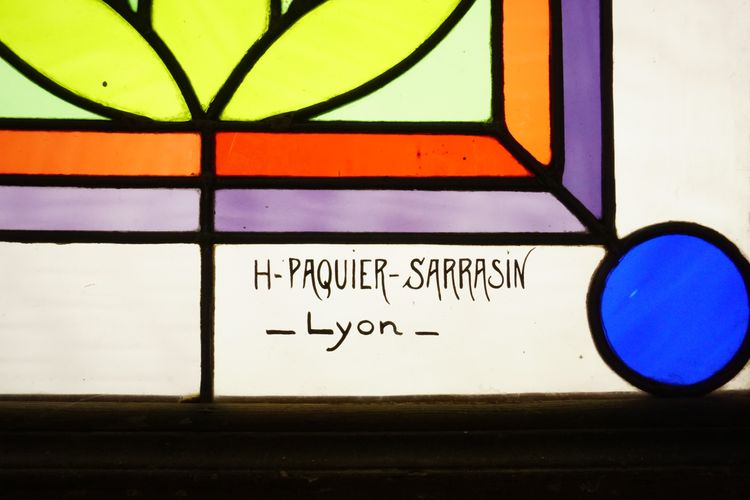 Stained glass - Stained glass - Composition with tulips