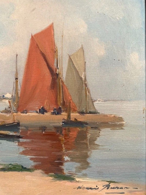Henri Buron (1880 - 1969) - Olio su tavola