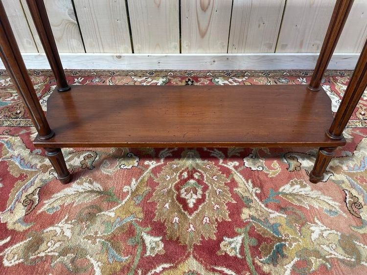Gray marbled Louis XVI style console