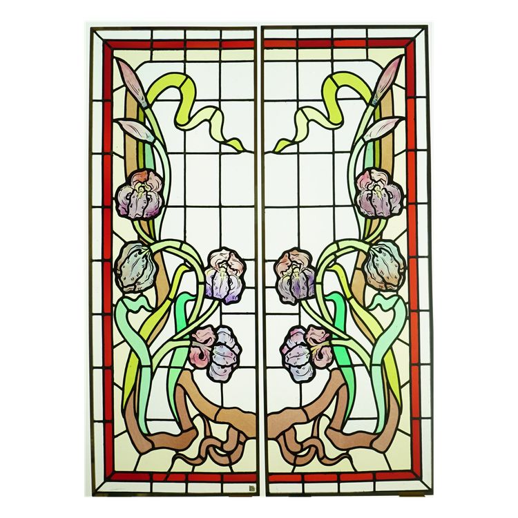 Vetrate artistiche - Vetrate artistiche - Art Nouveau con iris