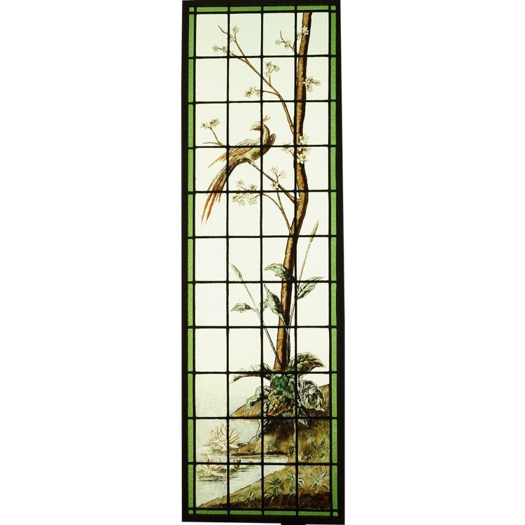 Stained glass - Stained glass windows - Crested bird