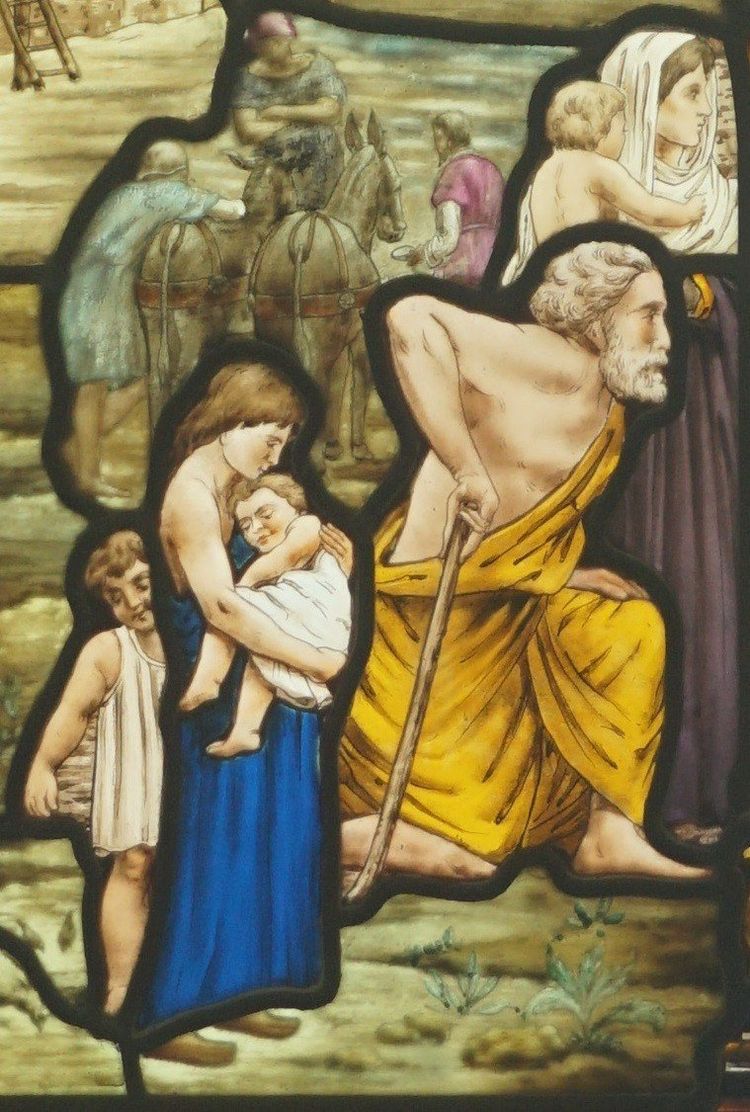 Stained Glass - Stained Glass Windows - Village Scene