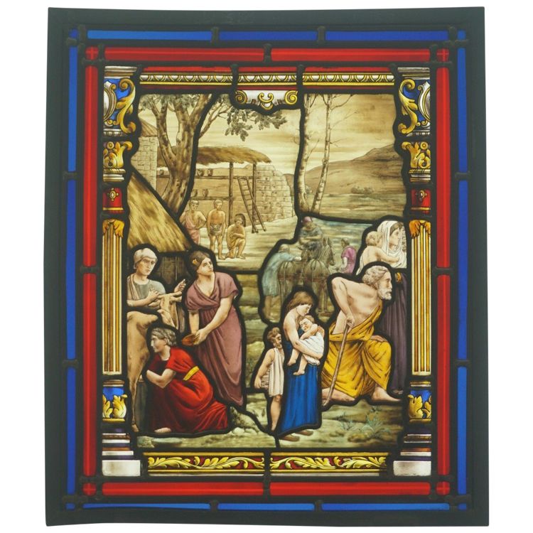 Stained Glass - Stained Glass Windows - Village Scene