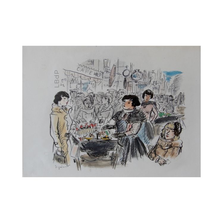 André Dignimont - "Der Marktplatz".