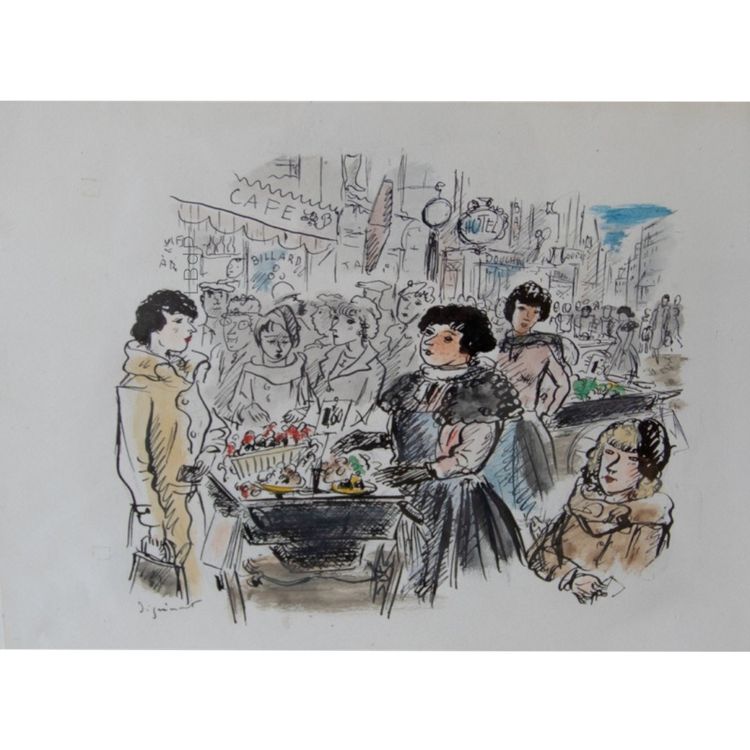 André Dignimont - "Der Marktplatz".