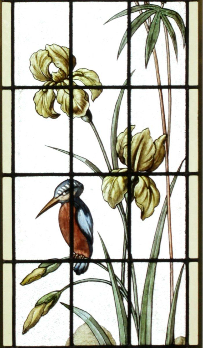 Stained Glass – Stained Glass Windows – Vegetation at the Kingfisher
