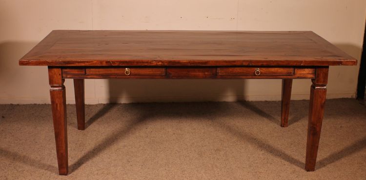 19th Century Farmhouse Table - Netherlands With A Width Of 94cm