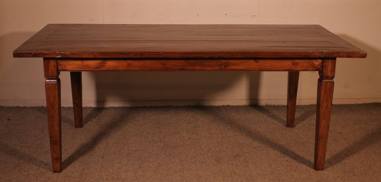 19th Century Farmhouse Table - Netherlands With A Width Of 94cm