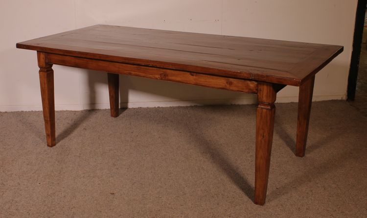 19th Century Farmhouse Table - Netherlands With A Width Of 94cm