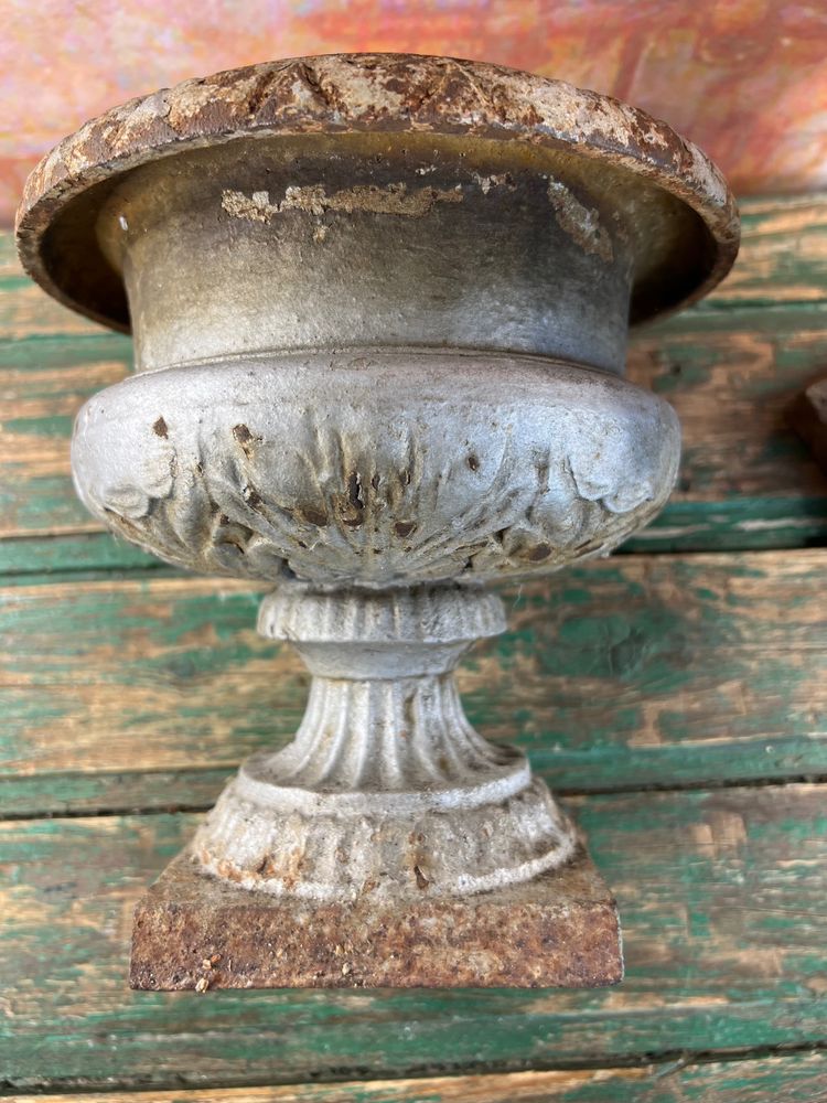 Pair of Medici Vases in Cast Iron, planter - Elegance of the 19th century