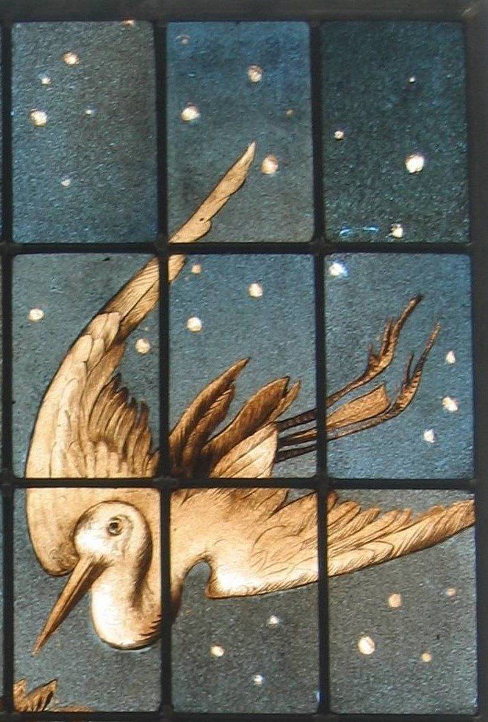 Stained Glass - Stained Glass Windows - Flight of Storks