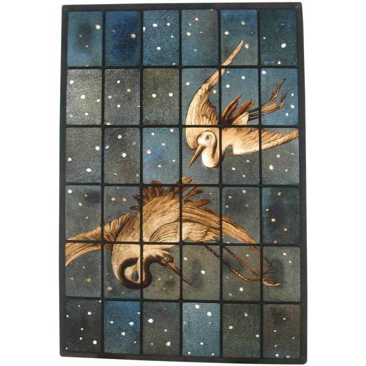 Stained Glass - Stained Glass Windows - Flight of Storks