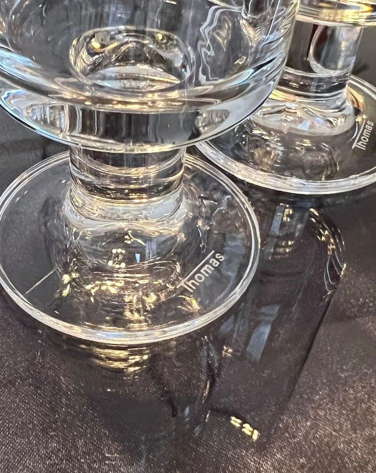 Crystal Champagne Flutes - Vintage 1970s Glassware Set