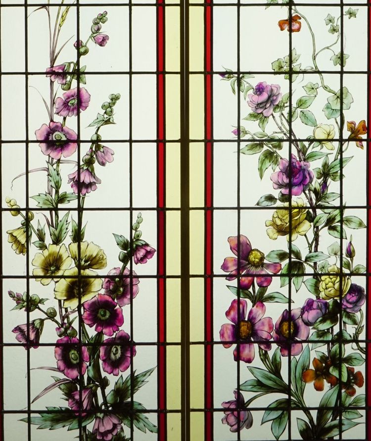 Vitrail - Stained glass - Roses