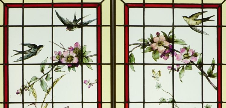 Vitrail - Stained glass - Roses