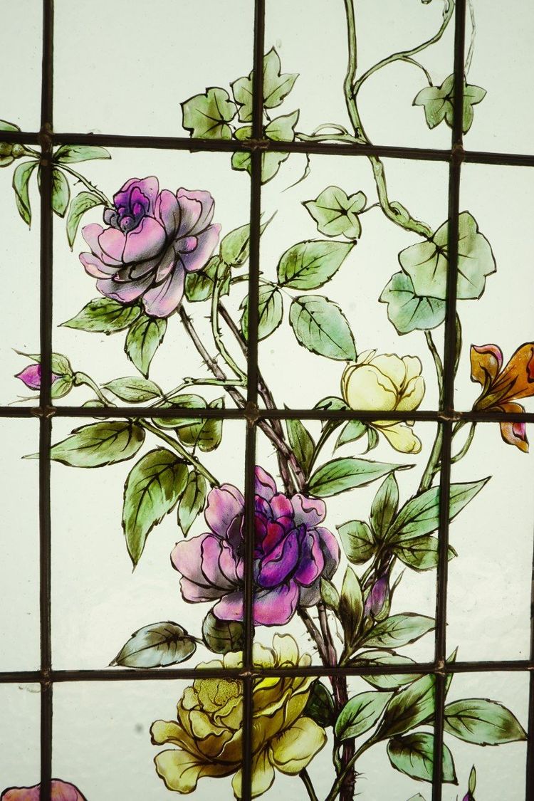 Vitrail - Stained glass - Roses