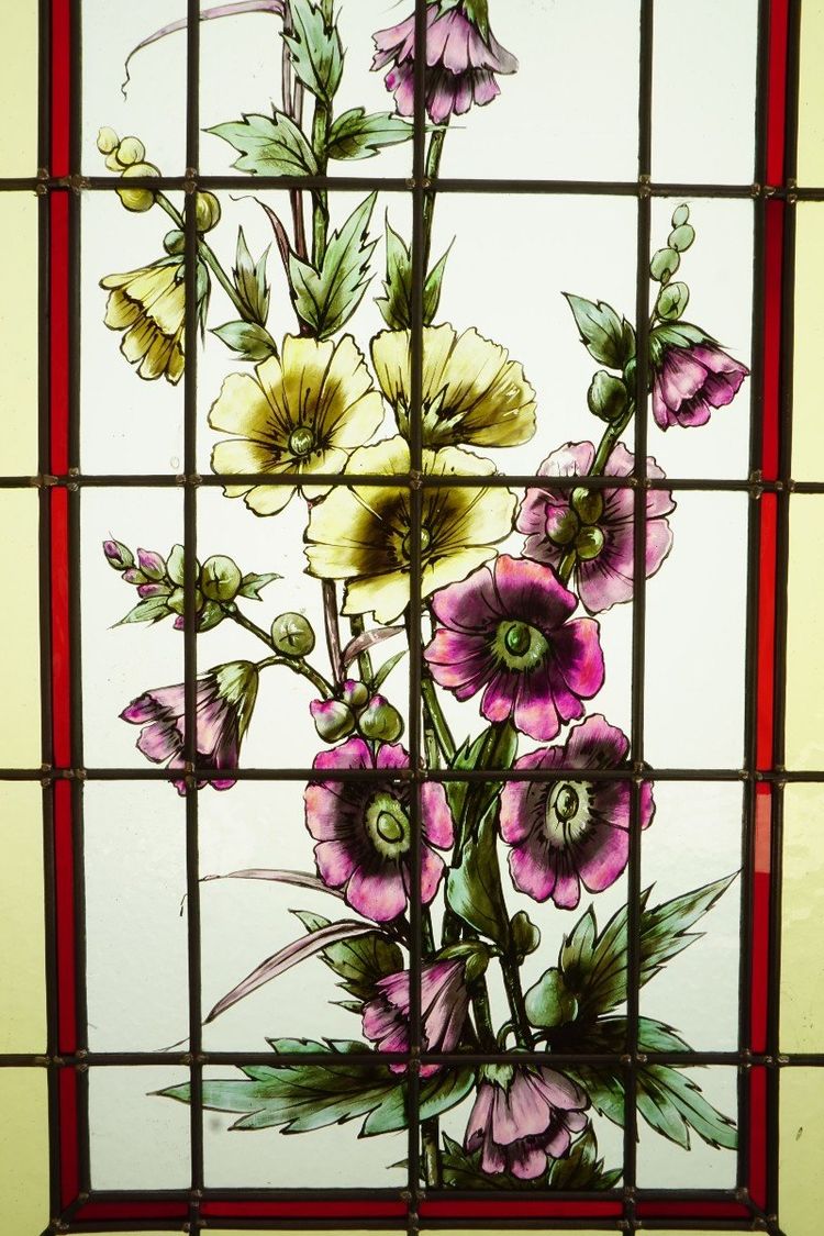Vitrail - Stained glass - Roses