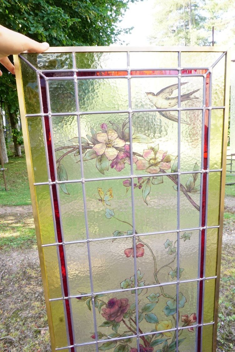 Vitrail - Stained glass - Roses
