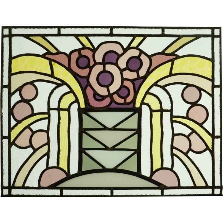 Vitrail - Vitraux - Fleurs Art Déco