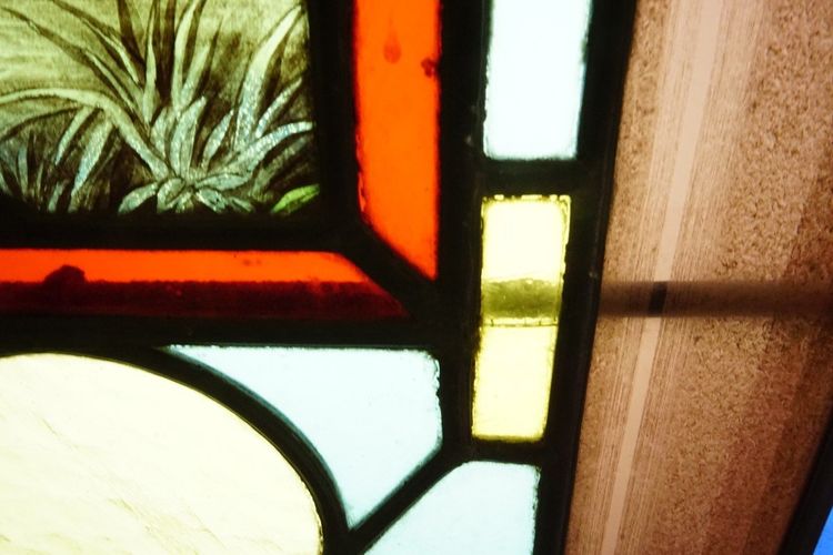 Stained glass - Stained glass windows - Couple in Gothic decor
