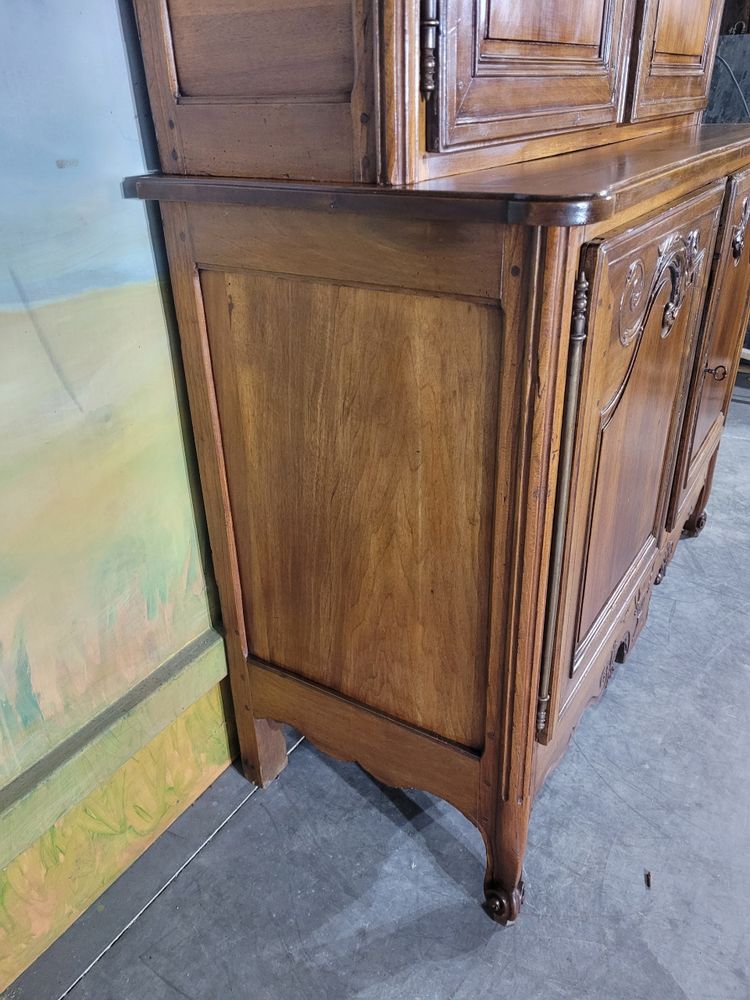 Buffet double corps en noyer