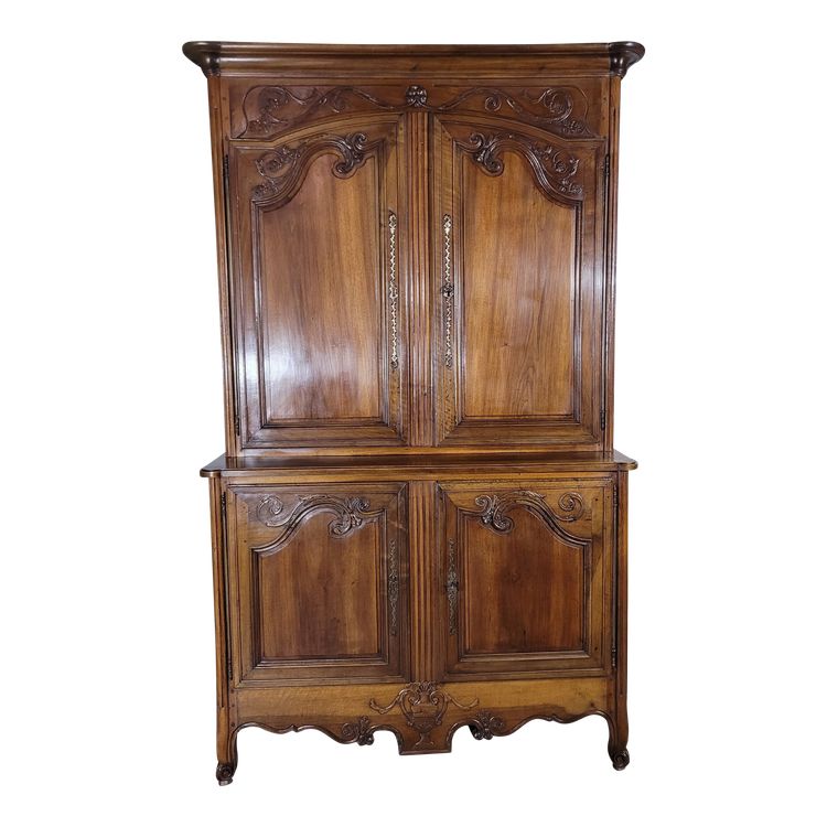 Buffet double corps en noyer