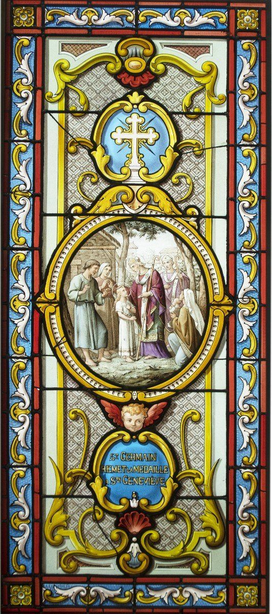 Vitrail - Vitraux - Sainte Geneviève
