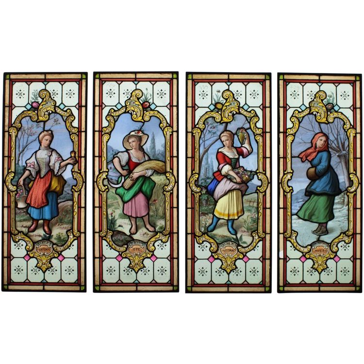Vetrate artistiche - Vetrate artistiche - 4 Stagioni