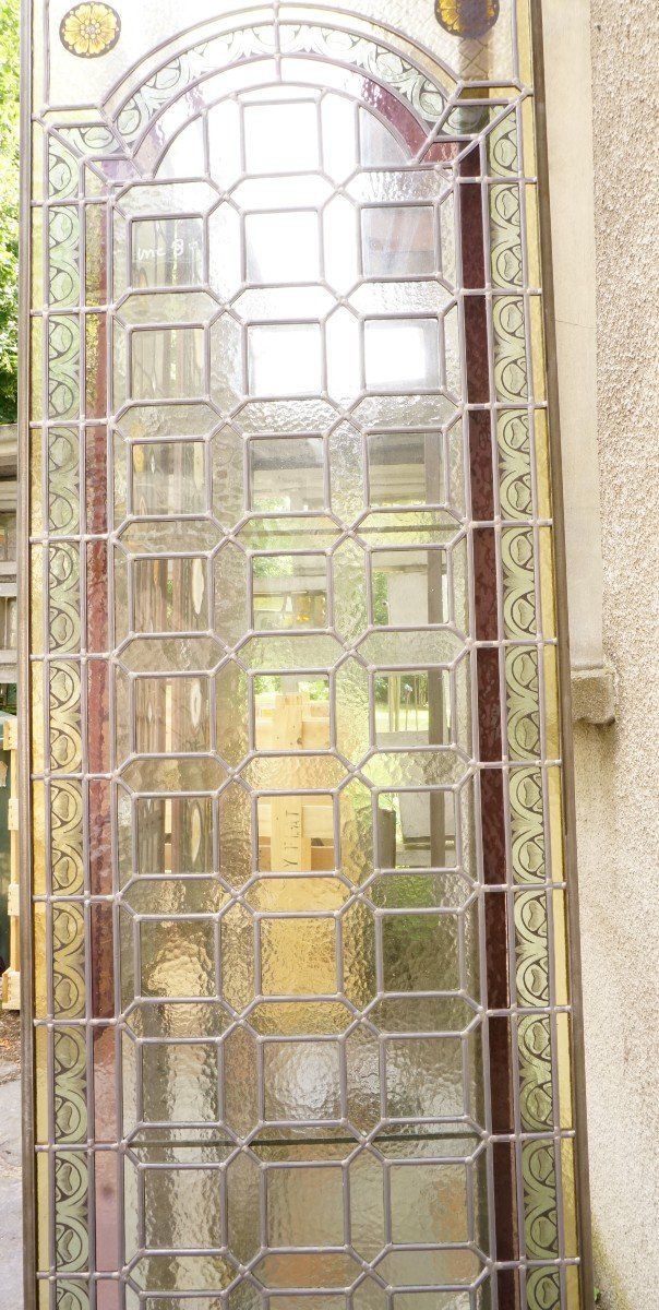 Stained Glass - Stained Glass Windows - Glassworks with 2 Yellow Flowers