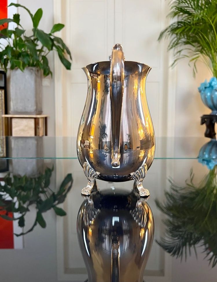 Carafe Pichet En Métal Argenté