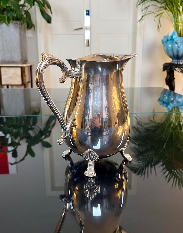 Carafe Pichet En Métal Argenté