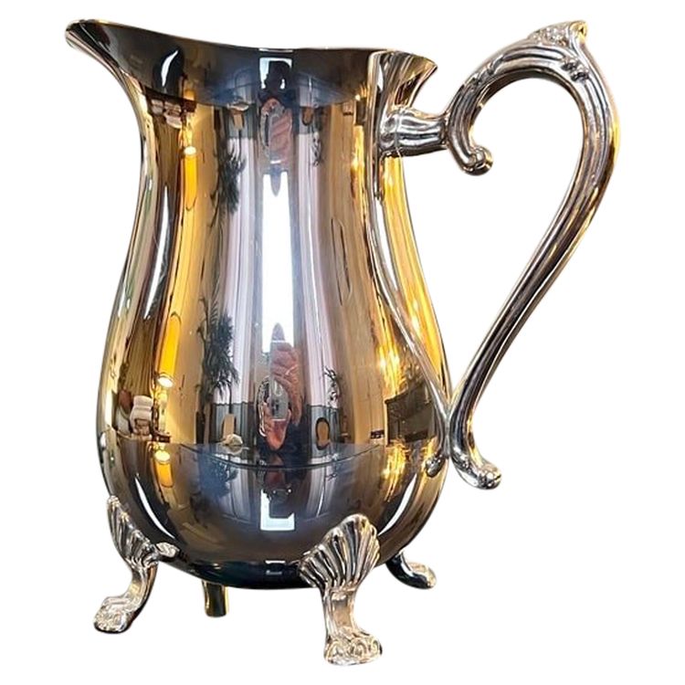 Carafe Pichet En Métal Argenté