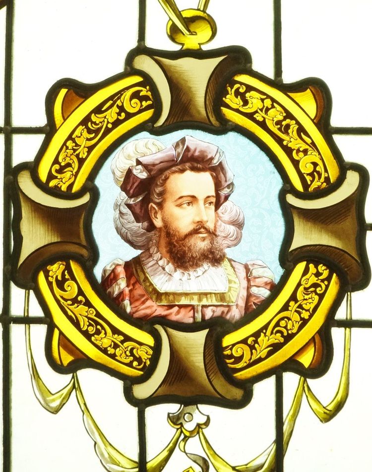 Stained glass - Stained glass windows - Renaissance couple
