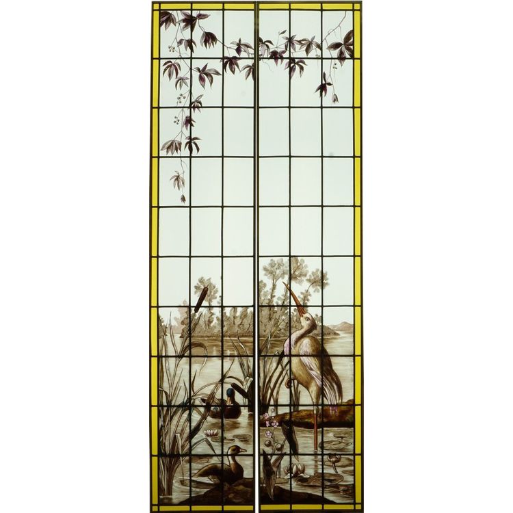 Vitrail - Vitraux - Héron Et Canards - Lux Fournier