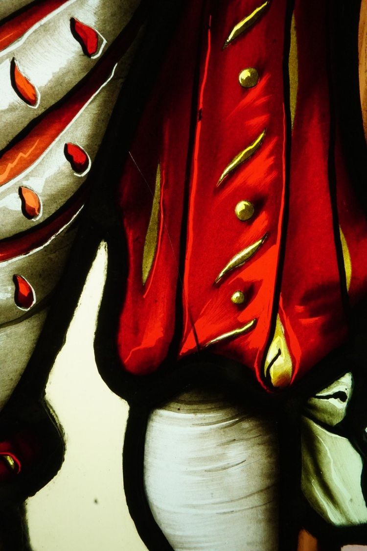 Stained glass - Stained glass windows - Mustached Lansquenet