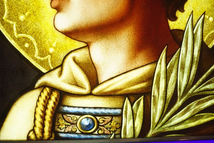Stained glass - Vitraux - Saint Martyr Portant La Tonsure