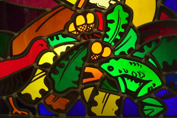 Stained glass - Stained glass windows - Jacques Gruber - Arrival of Saintes Marie de la Mer