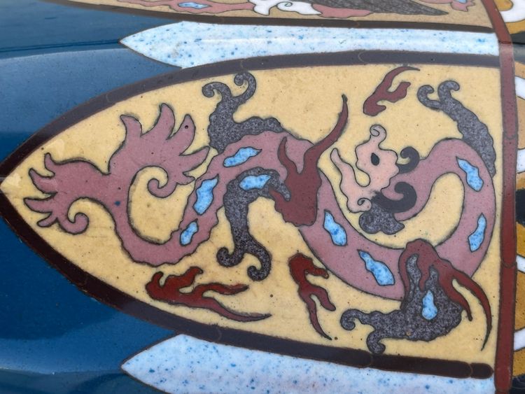Pair of cloisonné vases
