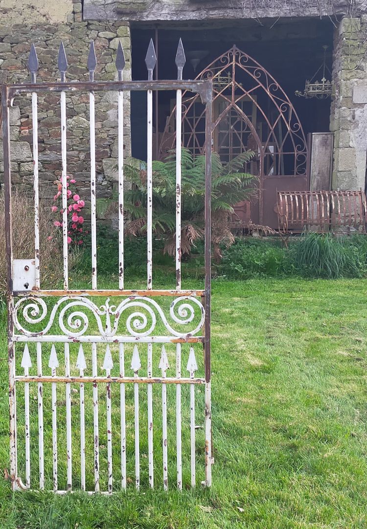 Antique Riveted Garden Gate Door