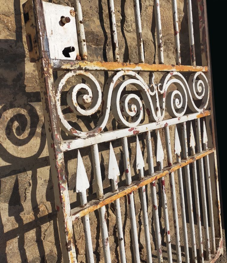 Antique Riveted Garden Gate Door