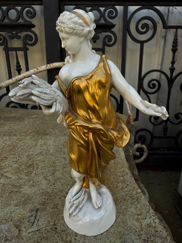 Set of 6 porcelain figures CAPODIMONTE, Naples, Italy
