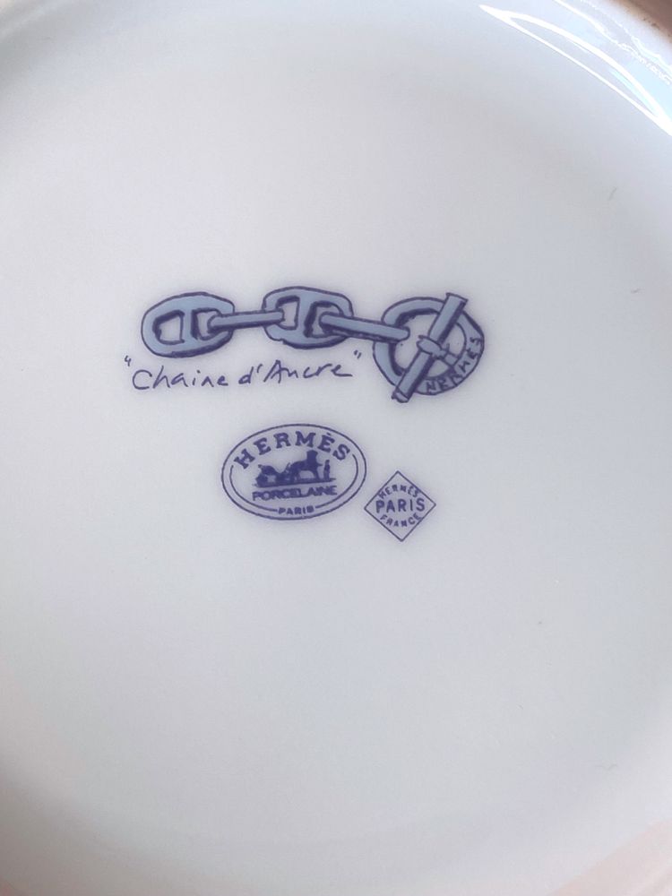 Hermès blue and white anchor chain